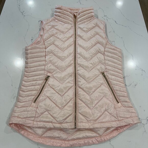 Calvin Klein Performance Medium  Premium Down Gold Vest Jacket - Picture 1 of 9